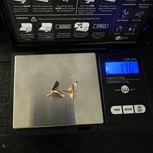 Designer inspired 18k Yellow Gold Earrings